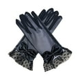 thumbnail image 1 of UJNDER Elegant Women Lace Gloves for Parties and Weddings With Bow Design Short Evening Accessories for Sun Black, 1 of 4