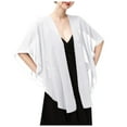 thumbnail image 1 of UJNDER Elegant Womens Chiffon Shawls and Wraps for Wedding Party Sheer Scarf Accessories for Evening Dresses White, 1 of 4