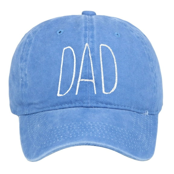 UJNDER Father's Day DAD Embroidered Printed Baseball Cap for Celebrating Special Moments and Memories Custom Hat Blue