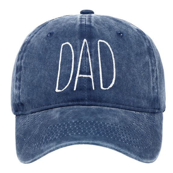 UJNDER Father's Day DAD Embroidered Printed Baseball Cap for Celebrating Special Moments and Memories Custom Hat Navy