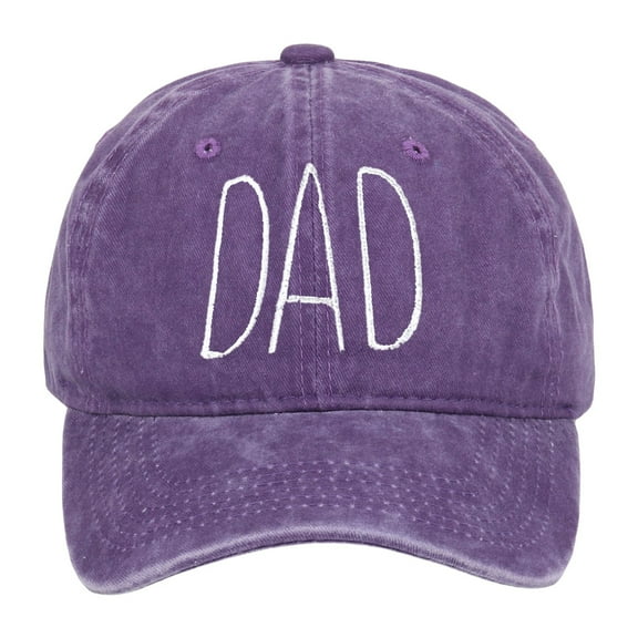 UJNDER Father's Day DAD Embroidered Printed Baseball Cap for Celebrating Special Moments and Memories Custom Hat Purple