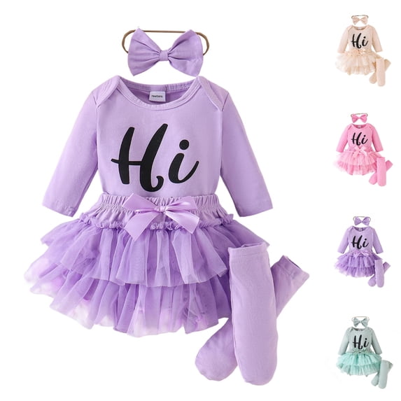 UJNDER Girls Alphabet Print Round Neck Long Sleeve Top and Pants Comfortable Loungewear Pajama Set for Kids Girls Pajamas,Purple,3-6 Months