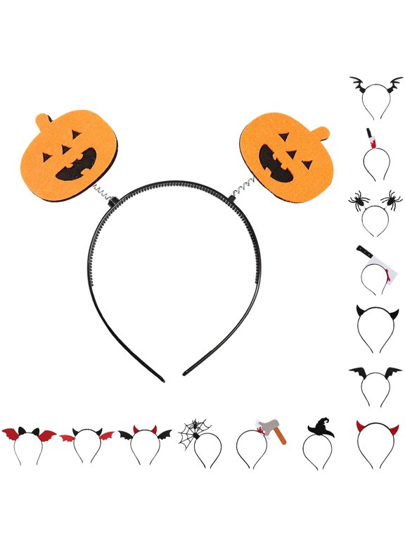 Girls' Halloween Pumpkin Festive Cosplay Headband for Party Girl Headbands,BK1,One Size