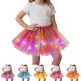 thumbnail image 1 of UJNDER Glitter Skirt Girls Glitter Skirt with Lights Layered Tutu for Party Dress Up Skirts for Girls Hot Pink,One Size, 1 of 4