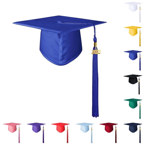 UJNDER Graduation Hat School Unisex Student Graduation Cap with Tassel for Adult Hats for Women Blue,One Size