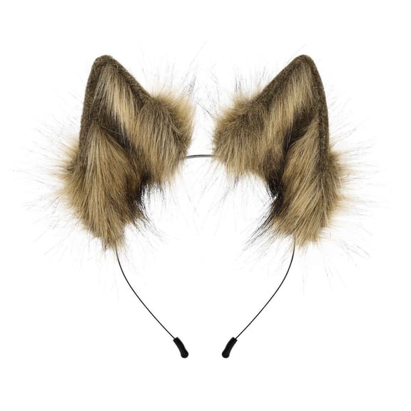 UJNDER Handmade Wolf Ears Headband Unique Accessory for Festivals and Parties Headbands for Women Yellow