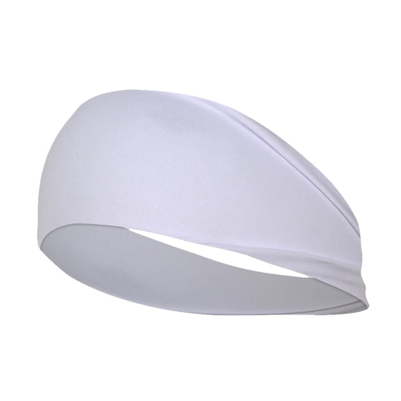 UJNDER Headbands for Women Yoga Elastic Hair Bands Workout Running Sport Non Sweat Hair Wrap White