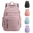 thumbnail image 1 of UJNDER High School Students Large Capacity Nylon Travel Backpack with Multiple Compartments for Casual Daily Commuting,Pink,Large, 1 of 9