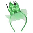 thumbnail image 1 of UJNDER Irish Hair Accessories Saint Patrick's Day Floral Headband Headdress for Festive Celebrations Army Green, 1 of 3