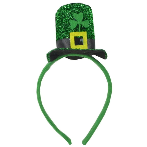 UJNDER Irish Hair Accessories Saint Patrick's Day Floral Headband Headdress for Festive Celebrations Mint Green