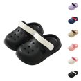 thumbnail image 1 of UJNDER Kids Clogs Boys and Girls Simple Lightweight Soft Sole Anti-Slip Slip-On Indoor Outdoor Slippers for Kids,Black,4.5-5 Years, 1 of 5