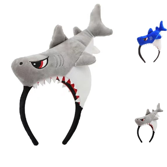 UJNDER Kids' Funny Cartoon Shark Headband Cute for Photo Performance Party Kids Headbands,01_Grey,One Size