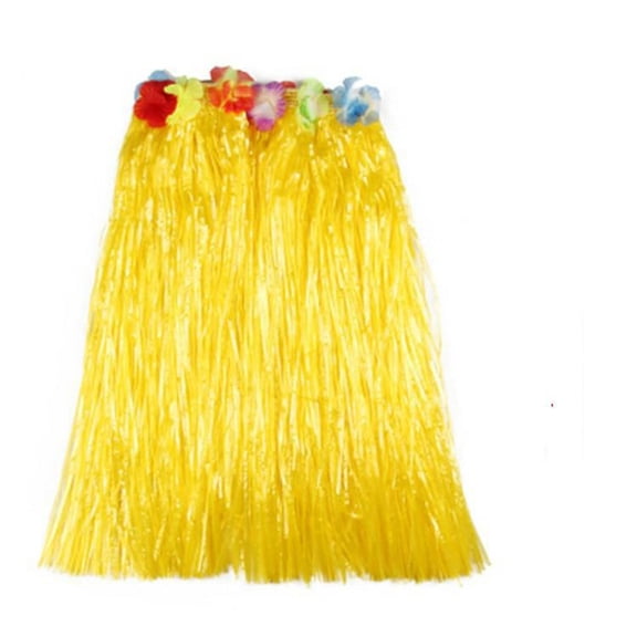 UJNDER Ladies Fashion Carnival Brilliant Silk Dance Grass Skirt Performance Comfortable Yellow 30