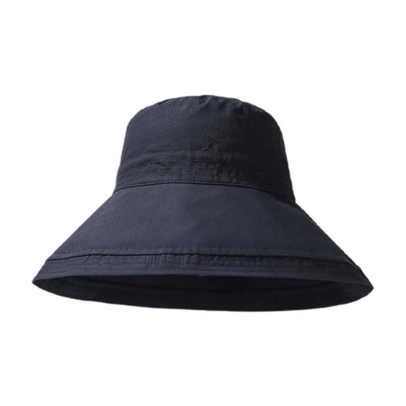 UJNDER Ladies' Full Sun Hat for Women Summer Outdoor Bucket Hat for Style and Sun Protection Navy