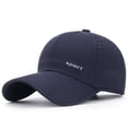 thumbnail image 1 of UJNDER Lightweight Breathable Baseball Caps for Sports Quick Drying Mesh Hats for Outdoor Activities Versatile Headwear for Men and Women Navy, 1 of 2
