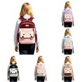 thumbnail image 1 of UJNDER Lightweight Cat Pattern Backpack for Boys and Girls Breathable Water-resistant Daypack with Color Block Design for Elementary Kids Kids School Backpack,01_Red,Mid, 1 of 5