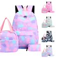 thumbnail image 1 of UJNDER Lightweight Gradient 3-Piece Backpack for Elementary and Middle Pretty Daypack with Stylish Design Middle School Backpacks for Girls,07_Purple,Mid, 1 of 3