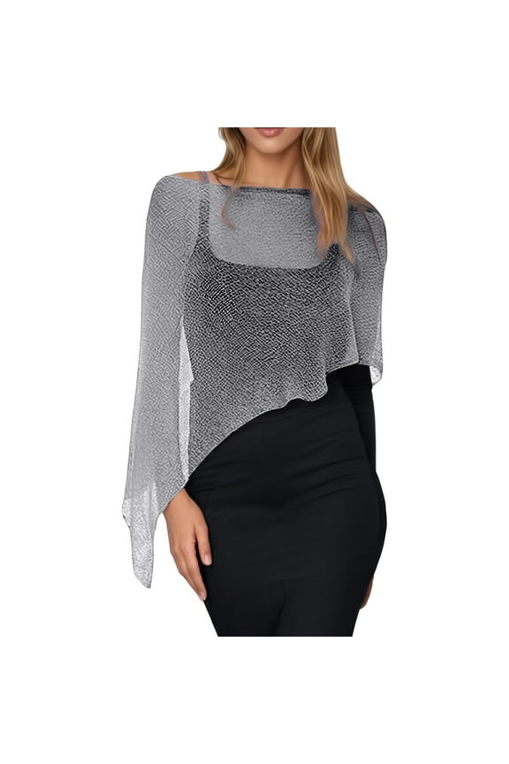 Lightweight Summer Wraps for Women Fashionable Solid Color Shawl Ideal for Outdoor and Casual Grey