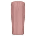 thumbnail image 1 of UJNDER Linen Flared Maxi Skirt With Back Slit Elastic Waist Drawstring Long Flowy Ankle Length Pink XL, 1 of 8