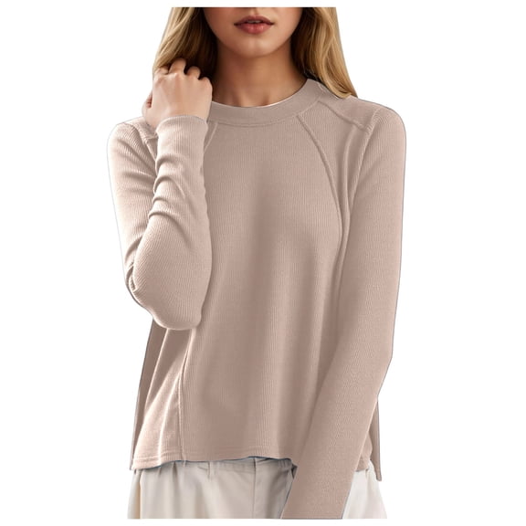 UJNDER Long Sleeve Thermal Base Layer Top for Casual Wear Thickened Warm Underwear Suitable for Cold Weather Thermal Tops for Women Pink L
