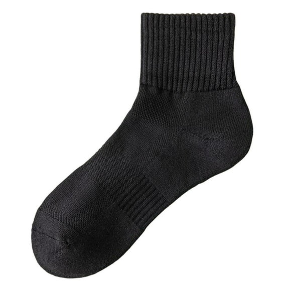 UJNDER Men's Crew Socks Basketball Athletic Socks Honeycomb Grip Cushioned Sports Socks Black