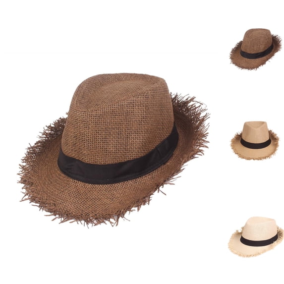 UJNDER Mens Summer Sun Hat Black Flat Herringbone Newsboy Breathable Raffia Hat for Outdoor Travel Summer Hats for Men Brown,One Size