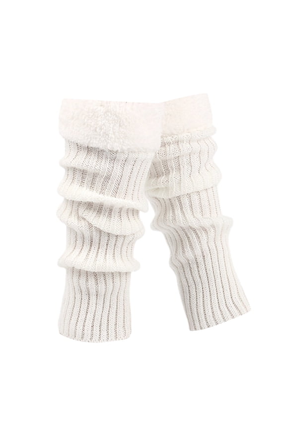 Mens Thermal Warm Wool Socks For Winter Thick Cold Weather Boot Socks Stockings White