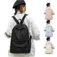 thumbnail image 1 of UJNDER Middle High School Students清新 Casual Backpack with Spacious Compartment Padded Straps for Daily Commuting and Travel,Black,Mid, 1 of 4