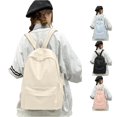 thumbnail image 1 of UJNDER Middle High School Students清新 Casual Backpack with Spacious Compartment Padded Straps for Daily Commuting and Travel,White,Mid, 1 of 4