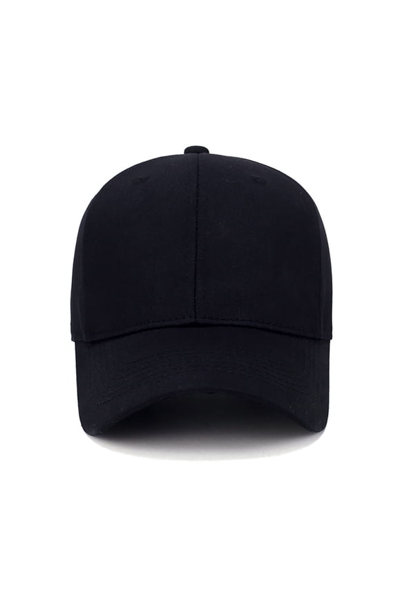 Outdoor Men Sun Hat Solid Baseball Cap Light Board Stylish Visors for Baseball Activities Black