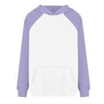 thumbnail image 1 of UJNDER Oversized Hoodies for Women Pullover Sweatshirt Teen Girls Raglan Sleeve Hoodie Light Purple XL, 1 of 4