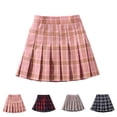 thumbnail image 1 of UJNDER Pleated Skirt Girls A Line Skirt Kids Pleated School Skirt Casual Tutu Skirt for Toddler Girls Children Fashion Skirt Girls Skirt Pink,5-6 Years, 1 of 4
