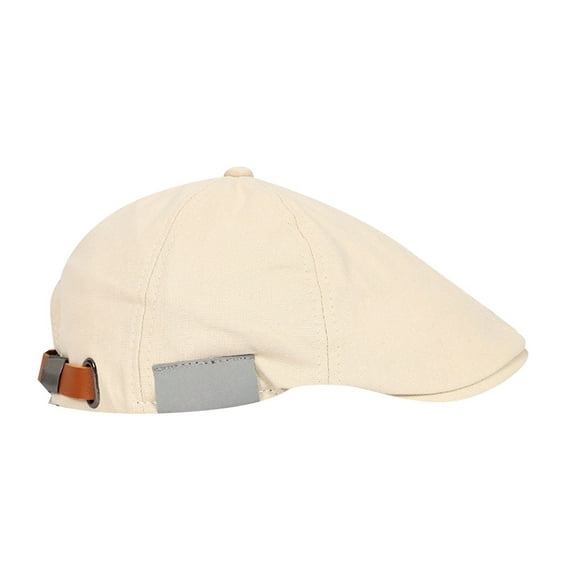 UJNDER Retro Street Beret Cap Adjustable Flat Hats For Fashionable Style French Inspired Classic Hat For Men And Women Urban Casual Wear Beige