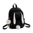 thumbnail image 1 of UJNDER School Backpack for Girls Cute Bunny Ear Design Lightweight Backpack, School Daypack for Middle Schoolers and Outdoor Adventures Book Bag for Girls Black,One Size, 1 of 3
