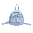 thumbnail image 1 of UJNDER School Backpack Stylish Bowknot Zip Closure Casual Lightweight Nylon Purse for Daily Travel Work College Bookbag for Women Blue,One Size, 1 of 5