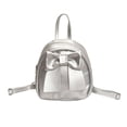 thumbnail image 1 of UJNDER School Backpack Stylish Bowknot Zip Closure Casual Lightweight Nylon Purse for Daily Travel Work College Bookbag for Women Silver,One Size, 1 of 5