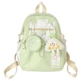 thumbnail image 1 of UJNDER School for Girls Versatile Detachable Backpack for High School and College, Lightweight Stylish Shoulder Bag for Commute Girls Bookbag Green,One Size, 1 of 3