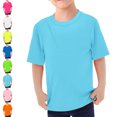 thumbnail image 1 of UJNDER Short Sleeve Swim Top UPF 50+ Sun Protection Rash Guard Quick-Drying for Kids Beach Water Sports Swim Top for Boys 4-14Y 01_Light Blue,5-6 Years, 1 of 8