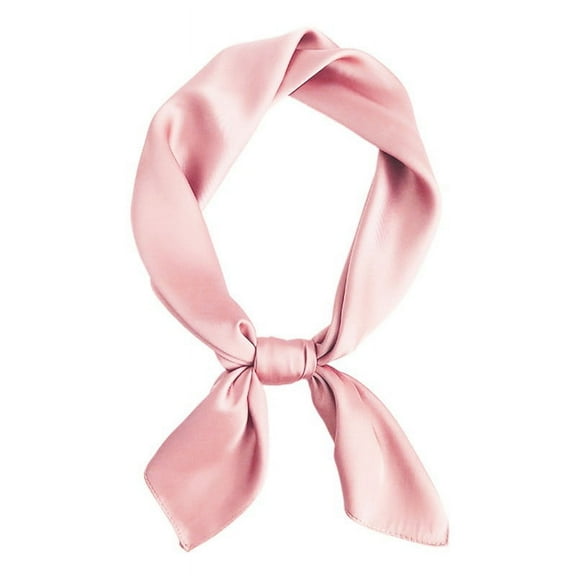 UJNDER Silk Scarves Scarf 70x70cm Ribbon Kerchief Women Polka Neck Accessory for Stylish Outfits Pink