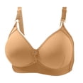 thumbnail image 1 of UJNDER Smooth Gathered Bra No or Steel Ring Three Buckle Side Collection Auxiliary Breast Underwear for Women Beige 40, 1 of 3