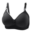 thumbnail image 1 of UJNDER Smooth Gathered Bra No or Steel Ring Three Buckle Side Collection Auxiliary Breast Underwear for Women Black 38, 1 of 3
