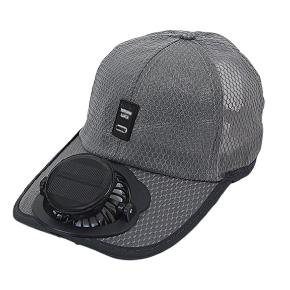 UJNDER Solar Fan Sun Hat for Outdoor Activities Lightweight and Breathable Design for Hiking and Casual Wear Adjustable Brim for Comfort GY1