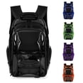 thumbnail image 1 of UJNDER Students Cool Transparent Large Capacity School Backpack for Concert Stadium and Daily School Use,Black,Large, 1 of 3