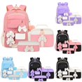 thumbnail image 1 of UJNDER Students Cute Bow Knot Large Capacity Lightweight Backpack for Everyday Use with Comfortable Straps and Spacious Design,Light Pink,Large, 1 of 3