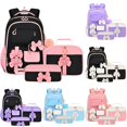 thumbnail image 1 of UJNDER Students Cute Bow Knot Large Capacity Lightweight Backpack for Everyday Use with Comfortable Straps and Spacious Design,Pink,Large, 1 of 3