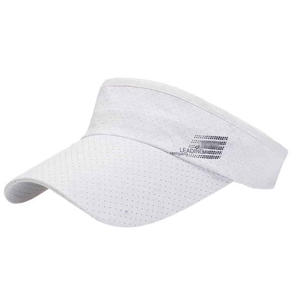 UJNDER Summer Outdoor Sun Visor Cap with Breathable Design for Leisure Activities Adjustable and Comfortable Beach Hat for All-Day Wear White