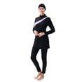 thumbnail image 1 of UJNDER Swimming Suits for Women Long Sleeve Full Coverage Tankini Swimsuit with Bottoms for Sun Protection Beach Pool Swimsuit for Women Purple_003 XXXL, 1 of 4