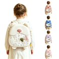 thumbnail image 1 of UJNDER Toddler Adorable Bear Design Backpack with Sound Feature Lightweight Cute School Daypack for Boys and Girls School Age,White,Mid, 1 of 7
