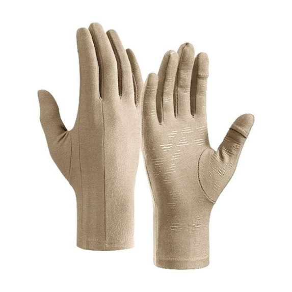 UJNDER Unisex All Season Touchscreen Windproof Thermal Insulated Gloves for Skiing Cycling Hiking Outdoor Sports and Daily Winter Wear Khaki M