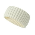 thumbnail image 1 of UJNDER Unisex Elastic Knitted Headband for Sports and Daily Wear Versatile Hairband for Women and Men White, 1 of 2
